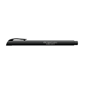 Caneta Hidrografica Faber Supersoft Brush Preta Hsoft/Pt