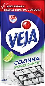 Veja Cozinha - Desengordurante Limão, Refil Econômico 400ml