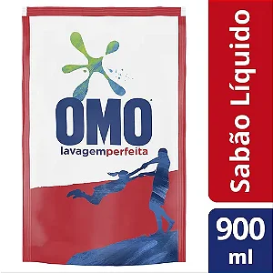 Lava-Roupas Líquido Omo Lavagem Perfeita Refil Econômico 900ml