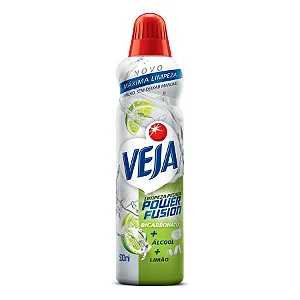 Limpador Limpeza Pesada com Bicarbonato, Álcool e Limão Veja Power Fusion Frasco 500ml