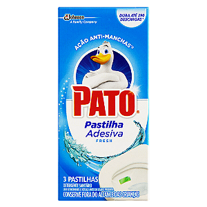 Detergente Sanitário Pastilha Adesiva Fresh Pato Caixa 3 Unidades