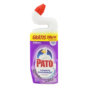 Desinfetante Uso Geral Gel Lavanda Pato Limpeza Profunda Frasco 750ml Grátis 250g/ml