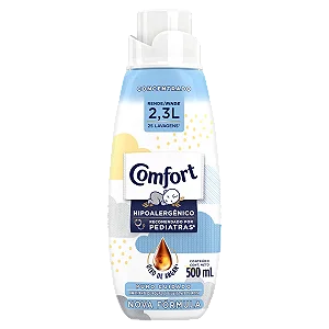 Amaciante de Roupa Concentrado Puro Cuidado Comfort Frasco Leve 500ml Pague 400ml