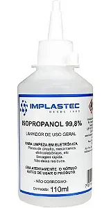 Álcool Isopropílico 99,8%, 0110 Ml, Implastec Md9 5417