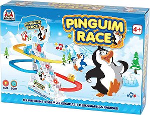 Jogo Pinguim Race Braskit Multicor