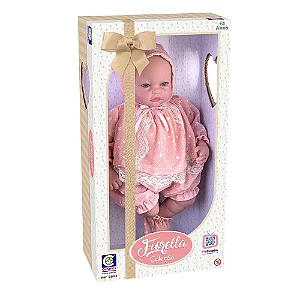 Boneca Bebê Reborn Fiorella Cotiplás com Detalhes Realistas - Ref 2874