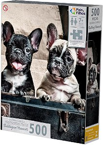 Pais & Filhos - Quebra-Cabeça 500 Pçs - Buldogue Francês