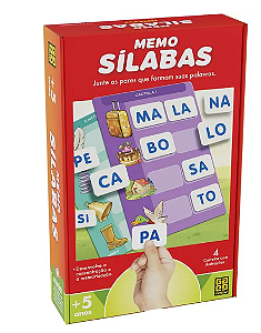 Jogo Memo Sílabas
