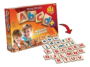 Jogo Educativo ABCD - 144 Peças - 52643 - Xalingo