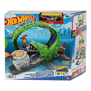 Hot Wheels City Pista Ataque Do Crocodilo - HKX39 - Mattel