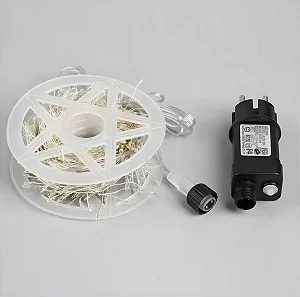 Cordão Festão Fio de Cobre 900 Leds 8 Funções com Controle