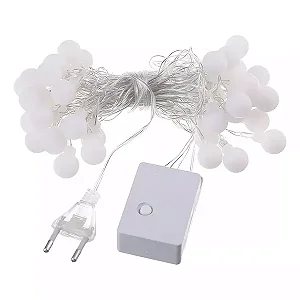 Cordão Luminoso LED 40 Bolinhas Branco Quente para Decoração