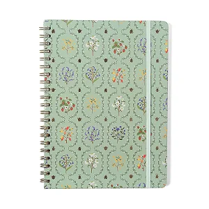 Caderno Espiral Jardim Pautado 20x28 Verde 1 Matéria 80 fls