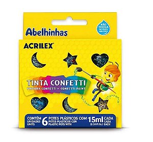 Tinta Confetti C/6 Acrilex