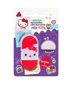 Apontador Com Deposito e Borracha Hello Kitty Leo e Leo