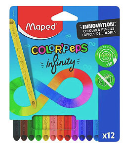 Lapis de Cor C/12 Cores Infinity Maped