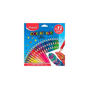 Lapis de Cor 72 Cores Color Peps Star Maped