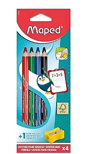 Marcador Quadro Branco Marker Peps Wood C/4 Maped