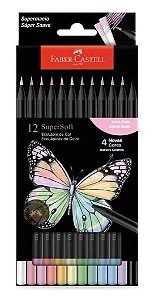 Lapis de Cor Faber-castell Supersoft 12 Pastel