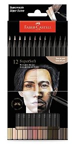 Lapis de Cor Faber-castell Supersoft 12 Tons de Pele