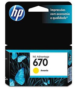 Cartucho Hp Cz116ab (670) Amarelo