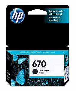 Cartucho Hp Cz113ab (670) Preto
