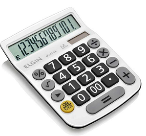 Calculadora de Mesa Mv-4132 12 Dig. Visor Lcd Solar/bat Br Elgin