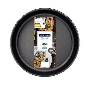 Assadeira Redonda Tramontina Brasil em Alumínio Com Revestimento Interno e Externo Antiaderente Starflon Max Grafite 26 Cm 2,4 L