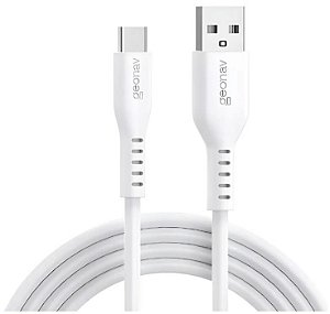 Cabo Usb-a  P/ Usb-c 2.0 Silicone 1.5m Branco Esc05swt