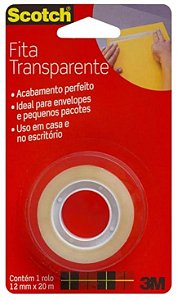 Fita Adesiva Scotch 12mmx20m C/aparelho 3m Hb004570626