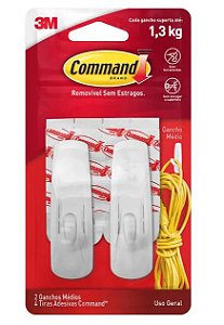 Gancho Simples Med C/2 Branco 1,3kg 3m  2134 H0001818113