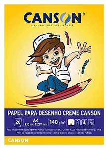 Bloco Desenho Creme A4 20fls 140grs 66667072