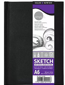 Caderno Sketchbook Daler Rowney Simply A6 54fls 100grs