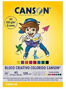 Bloco Criativo 8 Cores A3 32fls 120grs 66667161