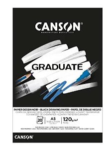 Bloco Graduate Preto A5 20fls 120grs C400110385