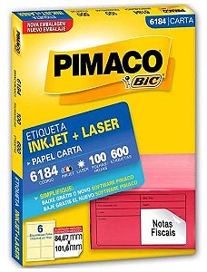 Etiqueta P/impressora 6184