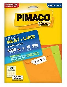 Etiqueta P/impressora 6089