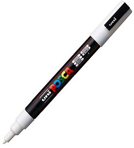 Caneta Uni Ball Posca Pc-3m Branco