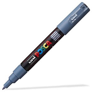 Caneta Uni Ball Posca Pc-1m Cinza Ardosia