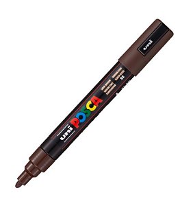 Caneta Uni Ball Posca Pc-5m Marrom Escuro