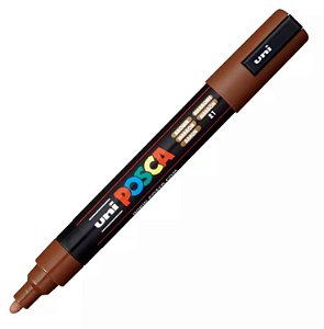 Caneta Uni Ball Posca Pc-5m Castanho