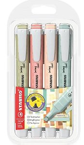 Caneta Marca Texto Stabilo Swing Cool Box C/4