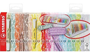 Caneta Marca Texto Stabilo Swing Cool Box C/18