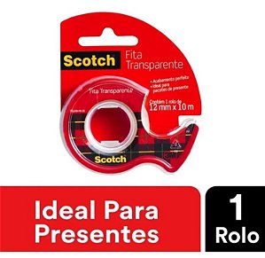 Fita Adesiva Scotch 12mmx10m C/aparelho 3m Hb004087423