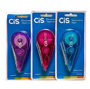 Fita Corretiva Cis Tape Neon 48 1000 Sortido