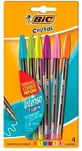 Caneta Bic Cristal Bold 1.6 C/6 Fashion