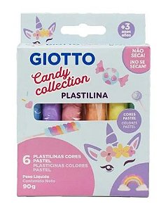 Massa de Modelar Candy Collection Plastilina C/06 cores