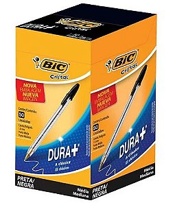 Caneta Bic Cristal  Preta Caixa C/50 Unidades