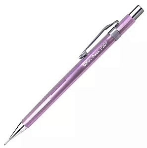Lapiseira Pentel P207 Metalica Rosa Esc 0,7mm. Mppb