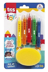 Giz de Banho Toy+esponja 908063